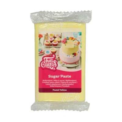 Afbeelding van FunCakes Rolfondant Pastel Geel 250g Fondant voor Cupcakes en Taarten