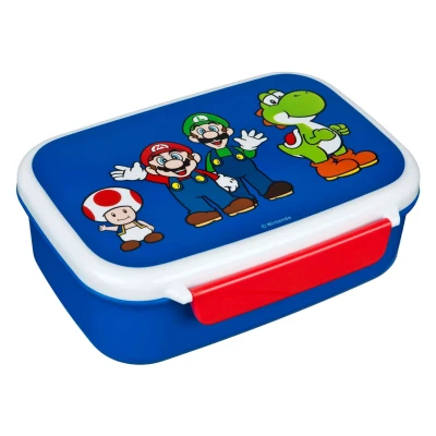 Afbeelding van Scooli Super Mario Lunchbox, Lunchpakketten, Blauw, Wit