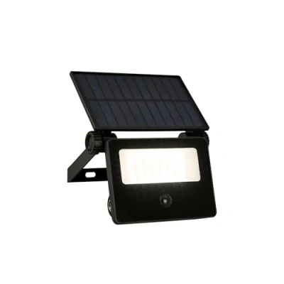 Afbeelding van TELEFUNKEN Solar LED spot 322605TF Bewegingssensor Schemersensor 1000 lumen Warm wit licht 30 seconden lichtduur 14 x 11,5 18 cm Zwart