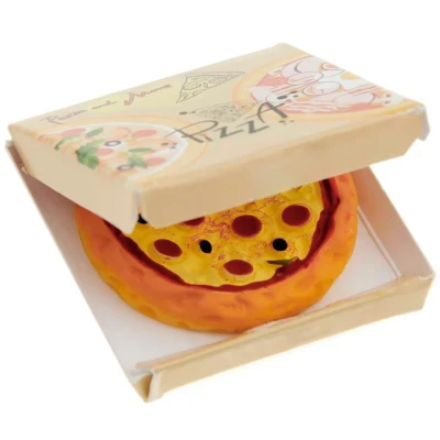 Afbeelding van Miniatuur pizza in pizzadoos 3 cm