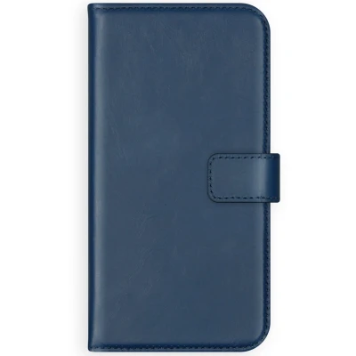 Afbeelding van Selencia Hoesje Geschikt voor iPhone 11 Pro Met Pasjeshouder Echt Lederen Bookcase Blauw