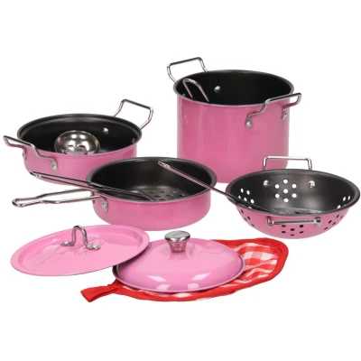 Afbeelding van Roze Pannenset, 11dlg.