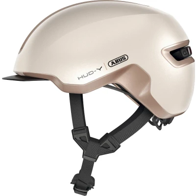 Afbeelding van Abus HUD Y E bike helm Schokabsorberend EPS Champagne Goud M