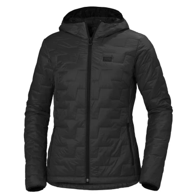 Afbeelding van Helly Hansen Women Lifaloft Hooded Ins Jacket Black Matte maat L