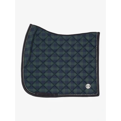 Image de PS of Sweden Tapis de Selle Checked Dressage Midnight Green