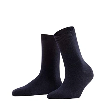 Afbeelding van Falke dames Cosy Wool sokken in de kleur Donkerblauw, maat: 39 42