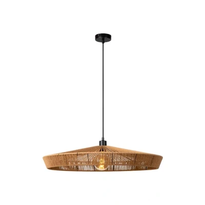 Afbeelding van Lucide YUNKAI Hanglamp Ø 70 cm 1xE27 Licht hout