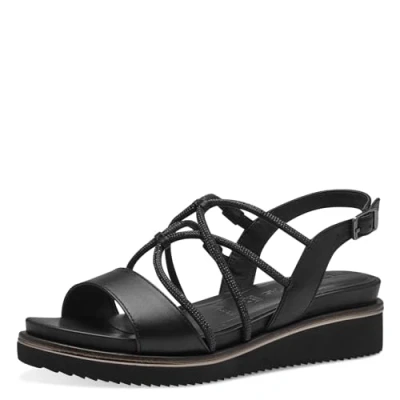 Afbeelding van Tamaris 1 28257 42 sandalen voor dames, zwart., 38 EU