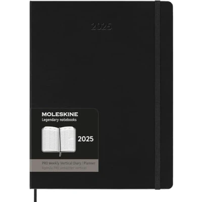 Afbeelding van Moleskine 12 Maanden Agenda 2025 Professional Wekelijks Verticaal XL Harde Kaft Zwart