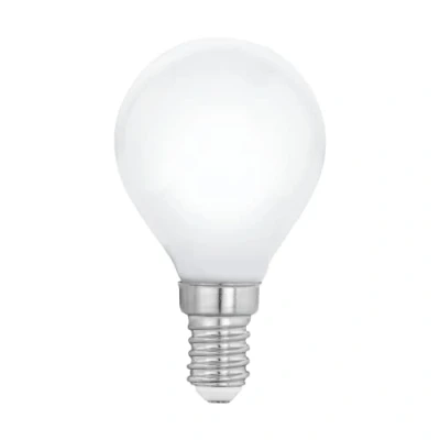 Afbeelding van EGLO E14 LED gloeilamp dimbaar Milky druppelvorm 4,5W (40W = 40W) 470 lumen warm wit 2700K P45 lamp Ø 4,5cm