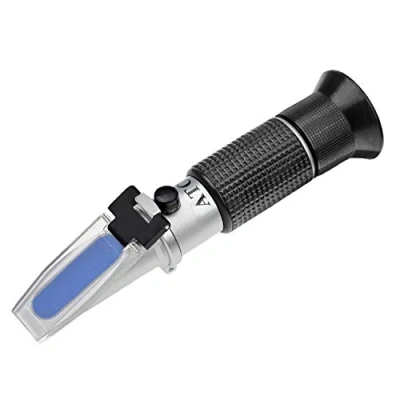 Afbeelding van HHTEC Refractometer 0 90% Brix handrefractometer voor het bepalen van suikergehalte honing, plantaardige olie, siroop melasse met ATC functie en Duitse handleiding (mogelijk niet beschikbaar in Nederlands)