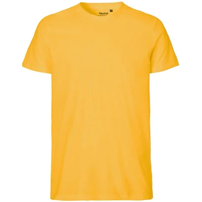 Afbeelding van Fairtrade Men&#039;s Fit T Shirt met ronde hals Yellow S