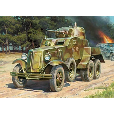 Afbeelding van Zvezda Soviet Armored Car Ba 10 (Zve6149) modelbouwsets, hobbybouwspeelgoed voor kinderen, modelverf en accessoires