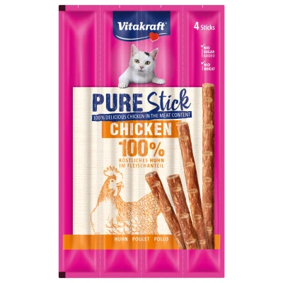 Afbeelding van Vitakraft Pure Stick 4x5 g Kattensnack Kip