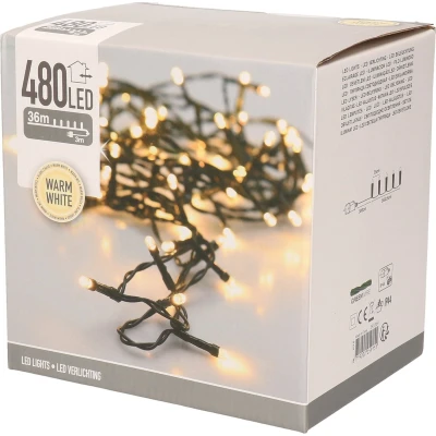 Afbeelding van Bigbuy Christmas Led Lichtkrans Wit (39 M)