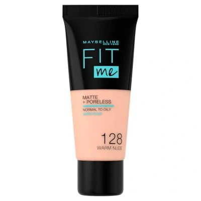 Image de Maybelline Fit Me! Matte+ Poreless Liquid Foundation 128 Warm Nude 30 ml