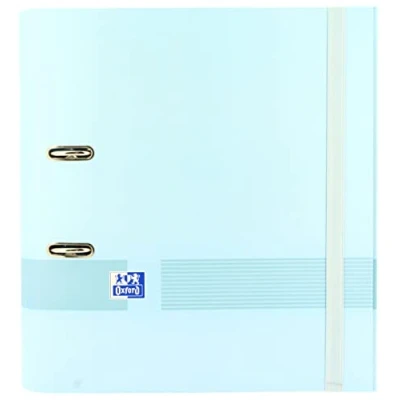 Afbeelding van Oxford, Ringband met 2 ringen, A4+, extra breed deksel, rug 70 mm, pastelblauw