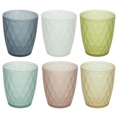 Image de Tognana Jenny Lot de 6 verres 320cc verre multicolore