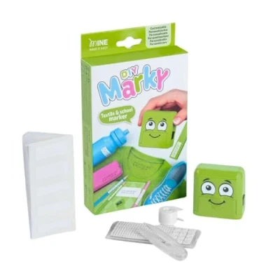 Image de COLOP Marky Vert Personnalisable Adapté aux enfants DIY Textile Timbre Trousse 1 Ensemble