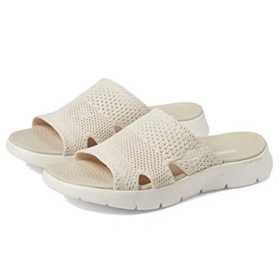 Afbeelding van Skechers Go Walk Flex Zandal Elation Dames Sandalen Naturel