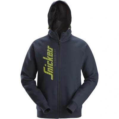 Afbeelding van SNICKERS 2846 logo full zip hoodie (navy) 28469500006