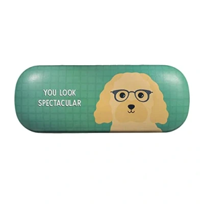 Afbeelding van Brillendoos met hond groen Sass &amp; Belle
