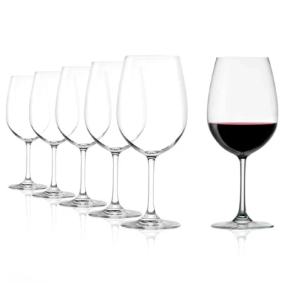 Afbeelding van Stölzle Lausitz Bordeaux rode wijnglazen Weinland 540 ml, set van 6 wijnglas, hoogwaardige kwaliteit, vaatwasmachinebestendig bordeauxglazen, grote wijnkelk