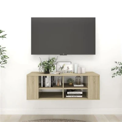 Afbeelding van vidaXL Tv wandmeubel 102x35x35 cm bewerkt hout sonoma eikenkleurig
