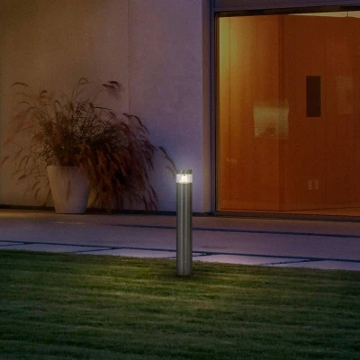 Afbeelding van LEDVANCE ENDURA HYBRID ORION buitenlantaarn, hybrideverlichting, 2W, 170lm, warm witte lichtkleur, 3.000K kleurtemperatuur, edelstaal, beschermingsklasse IP44 en IP67, zonne energie netvoeding