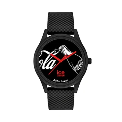 Afbeelding van ICE WATCH Heren analoog kwartshorloge met siliconen band 018512, zwart, armband, zwart., armband