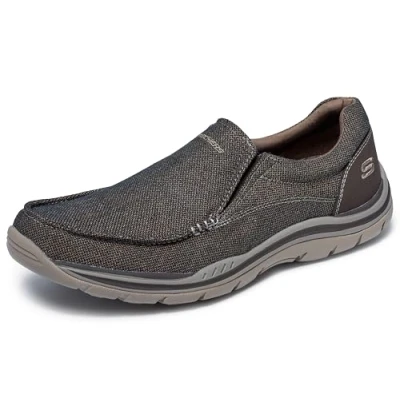 Afbeelding van Skechers Expected Avillo, Oxford stof voor heren, Donkerbruin