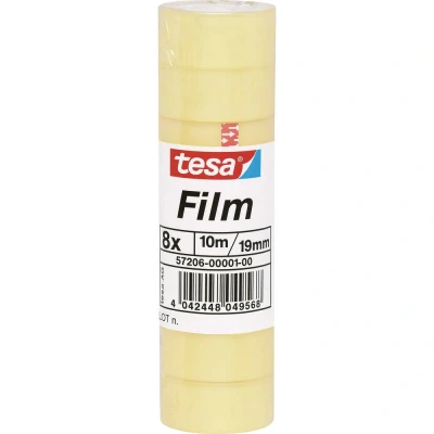 Afbeelding van Plakband Tesa film standaard 19mmx10m krimp 8 rollen
