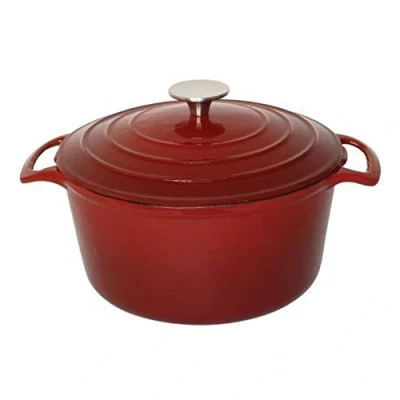 Afbeelding van Vogue ronde inductie braadpan rood 4L