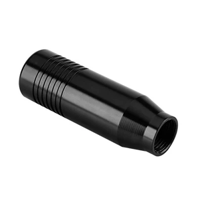 Afbeelding van Keenso Hendelknop, versnellingspookknop, universele handmatige autoschakelknop van aluminiumlegering met 3 adapters (zwart)