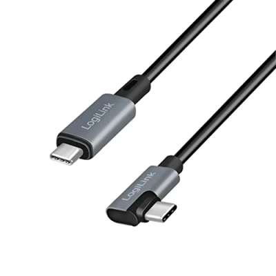 Afbeelding van LogiLink CU0184 USB kabel 2.0 3 m C Zwart, Zilver