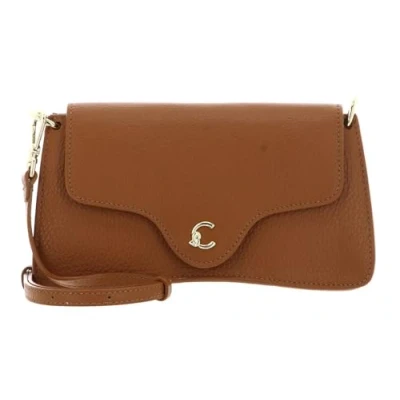 Afbeelding van COCCINELLE Leren Schoudertas Koppeling C Me Hi Tech Crossbody Bag Cuir Bruine