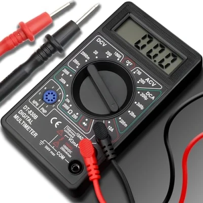 Afbeelding van Retoo Digitale Multimeter Elektrische Tester Ampèremeter Ohmmeter Voltmeter Automatische LCD Display Draagbare Meet Spanning AC DC Circuit Diodes Zwart