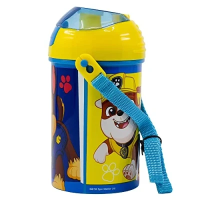 Afbeelding van Patrouille Paw Patrol kinderfles met riem, 450 ml