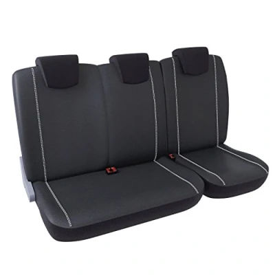Image de DBS Housse de siège Utilitaire Simili Cuir 3places/Banquette Noir Universelles Lavable