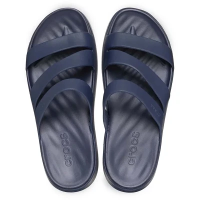 Afbeelding van Crocs Getaway Muiltjes, Dames, Maat: 38/39, Navy Kunststof