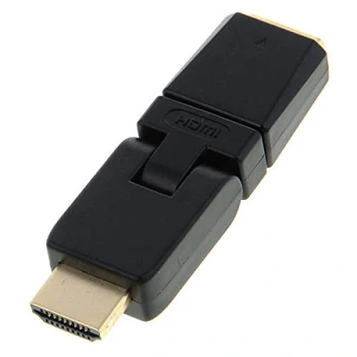 Afbeelding van HDMI adapter Goobay (360 draaibaar, 4K@60Hz, Verguld)