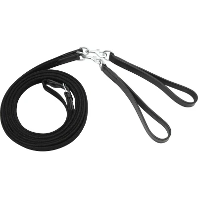 Afbeelding van Horka Slofteugel Webband Zwart/zilver Pony