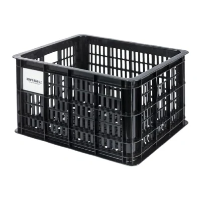 Afbeelding van Basil fietskrat MIK M, 29.5L, gerecycled kunststof, black