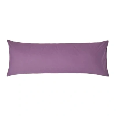 Afbeelding van Homescapes Zijslaper Kussensloop Paars 50 x 140 cm, Egyptisch katoen, 200 draden
