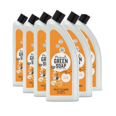 Afbeelding van 6x Marcel&#039;s Green Soap Toiletreiniger Sinaasappel &amp; Jasmijn 750 ml