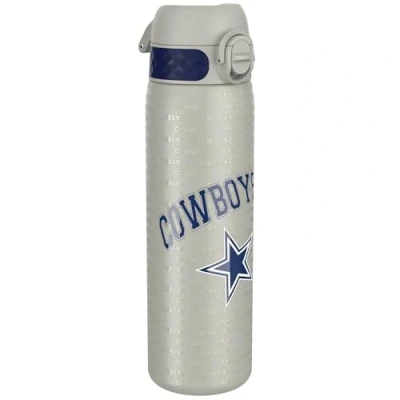 Afbeelding van ION8 Drinkfles van roestvrij staal, 600 ml, lekvrij, gemakkelijk te openen, veilige vergrendeling, vaatwasmachinebestendig, draaggreep, duurzaam, 3D motief NFL, cowboys