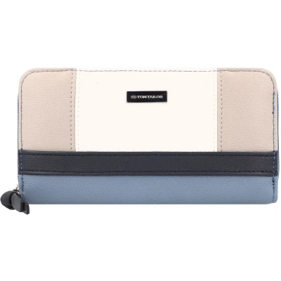 Afbeelding van TOM TAILOR Portemonnee Juna Medium Flap Wallet Denim Blue Veelkleurig
