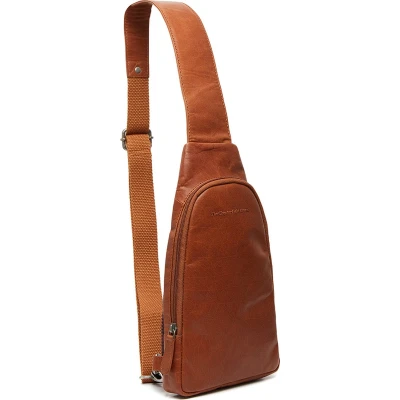 Afbeelding van The Chesterfield Brand Leren Crossbody Tas Cognac Bari