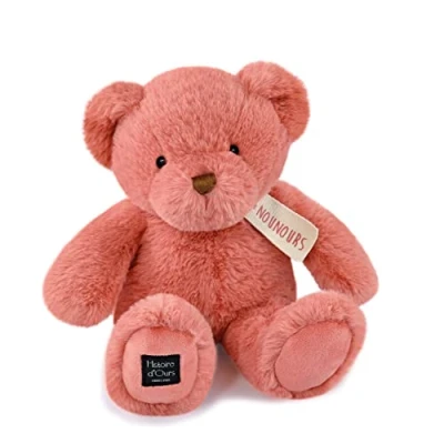 Afbeelding van Histoire d&#039;Ours De roze teddybeer praline 28 cm cadeau voor geboorte HO3232