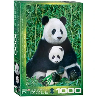 Afbeelding van Eurografiek Panda &amp; Baby (1000)